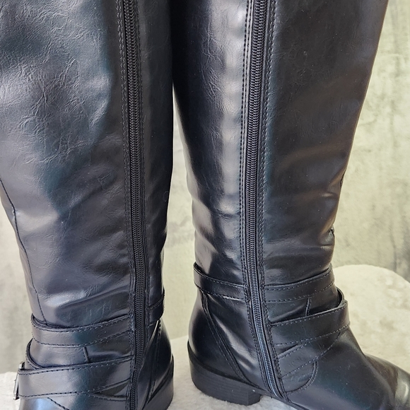 Arizona Dakota Boots Womens Size 7.5 Black Tall Calf Length Boots - Picture 9 of 13